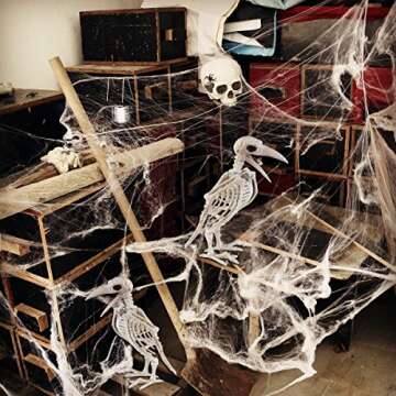 Crazy Bonez Skeleton Raven for Halloween Décor