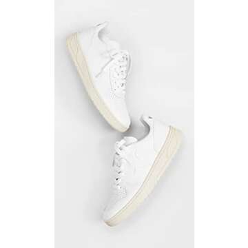 VEJA Women's V-10 Sneaker, Full White, 4