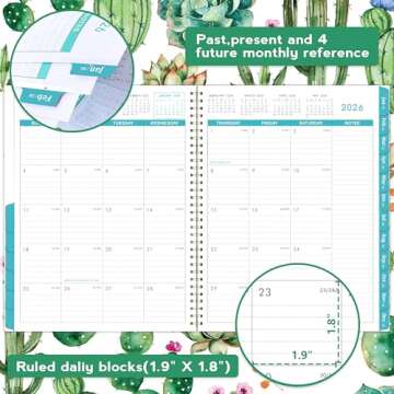 2025-2026 Monthly Planner/Calendar - Monthly Planner 2025-2026, July 2025 - December 2026, 9" x 11", Monthly Calendar 2025-2026 with Tabs, Note Pages, Holidays, Back Pocket