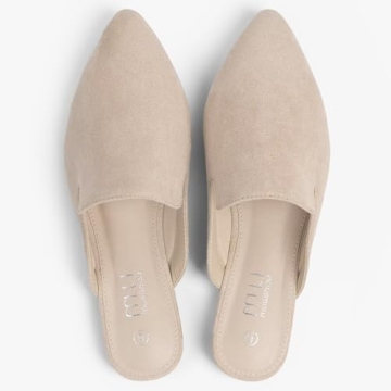 MUSSHOE Comfortable Pointed Toe Mules for Women