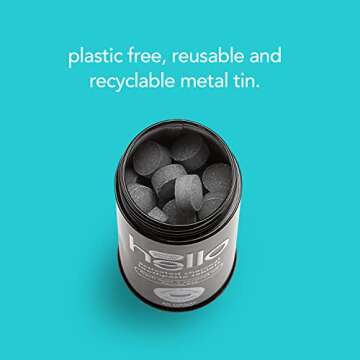 Hello Activated Charcoal Eco-Friendly Toothpaste Tablets 60 Tablets