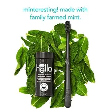 Hello Activated Charcoal Eco-Friendly Toothpaste Tablets 60 Tablets