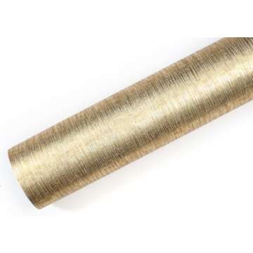 ROSEROSA Peel and Stick Faux Metal Contact Paper for Home Renovation