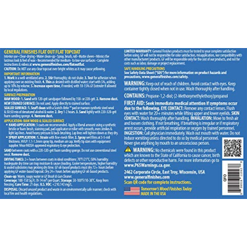 General Finishes Flat Out Flat Topcoat Pint for Wood