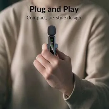Mini Wireless Lavalier Microphone for iPhone, 2 Pack