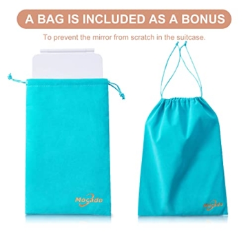 Portable LED Makeup Mirror with Rechargeable Lighting