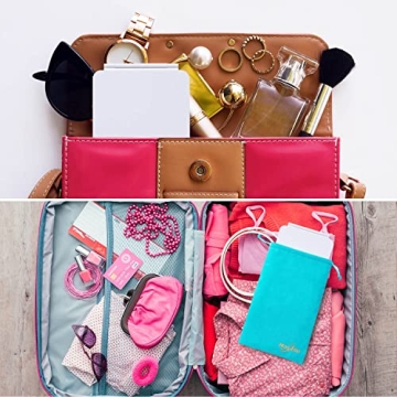 Portable LED Makeup Mirror with Rechargeable Lighting