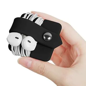 ELFRhino Earbuds Organizer - Tangle-Free Cable Winder