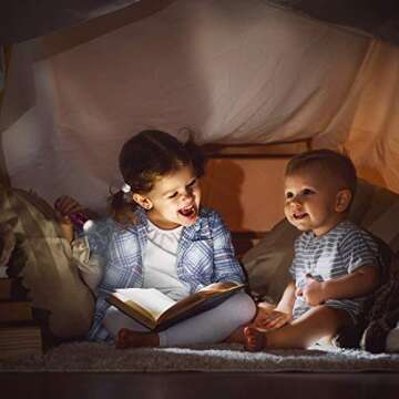 EverBrite 4-Pack Mini LED Aluminum Flashlight Party Favors Colors Assorted for Hurricane Supplies with Handle Glow in Dark