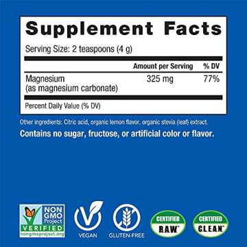 Natural Vitality Sweet Lemon Flavor Magnesium Anti-Stress Drink Mix, 8 Oz