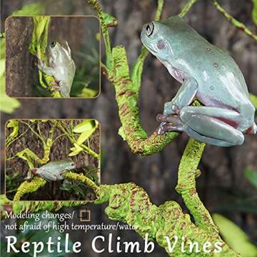 Hamiledyi Bendable Jungle Climbing Vines for Reptiles