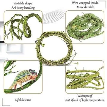 Hamiledyi Bendable Jungle Climbing Vines for Reptiles