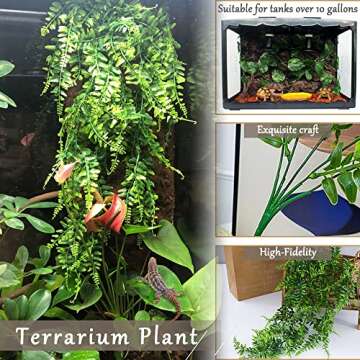 Hamiledyi Bendable Jungle Climbing Vines for Reptiles