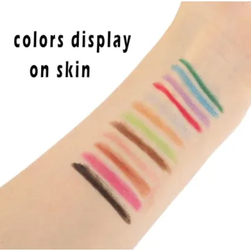 Retractable Colored Eyeliner Pencils - 12 Vibrant Shades