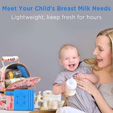 OUTXE Ice Packs for Lunch Box 4-Pack - Keep Food Fresh and Cold