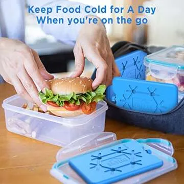 OUTXE Ice Packs for Lunch Box 4-Pack - Keep Food Fresh and Cold