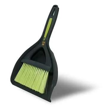 Pine-Sol Mini Dustpan and Brush Set | Nesting Snap-On Design | Portable, Compact Dust Pan and Hand Broom for Cleaning, Green