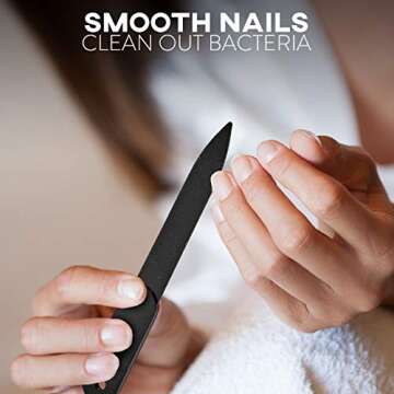 Raytix Nail Clipper Set for Men & Women – Travel Nail Care Kit with Black Stainless Steel Fingernail Clipper & Pedicure Toenail Trimmer, Nail File, Sharp Tweezers & Manicure Scissors Set of 5 (Black)