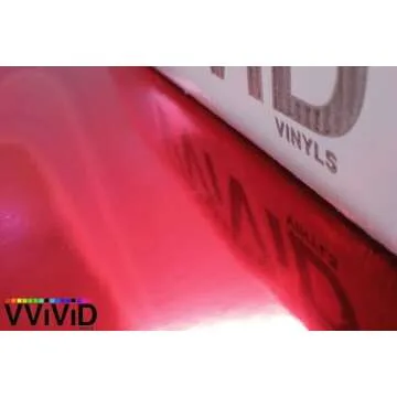 VViViD Red Mirror Chrome Vinyl Wrap - 1ft x 60in Self-Adhesive Film