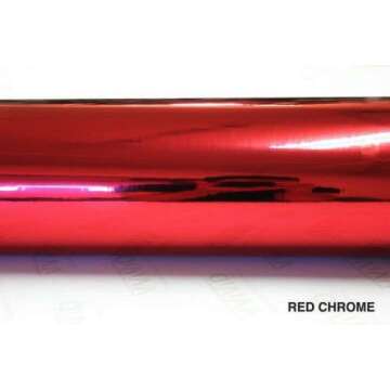 VViViD Red Mirror Chrome Vinyl Wrap - 1ft x 60in Self-Adhesive Film