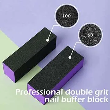SKYPIA 3 Sided Nail Buffer Set for Perfect Nails