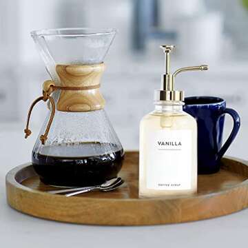 Shop Jweltz Waterproof Coffee Syrup Labels - 18 Pack