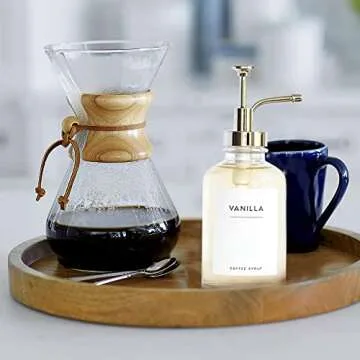 Shop Jweltz Waterproof Coffee Syrup Labels - 18 Pack