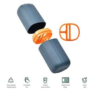 3 in 1 Portable Plastic Travel Toothbrush Case Multifunction Toothpaste Travel Case Holder for Travel, Business, Home, Camping, School Supplies(Dark Blue + Pink)