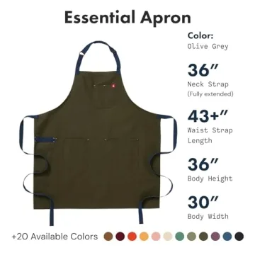 Hedley & Bennett Essential Chef Apron for Home or Grill