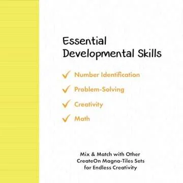 CreateOn Magna-Tiles School Bus Magnet Tiles Set for Kids