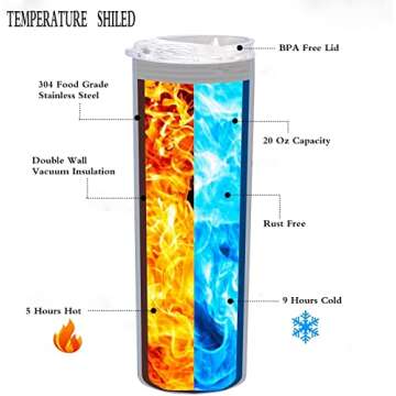 Straw Mean Girls Burn Book 3D Printed Stainless Steel Insulated Coffee Tumbler, Skinny Tumbler Cup With Lid Double Walled Travel Mug for Hot & Cold Drinks