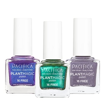 Pacifica Beauty | Iridescent Plant Magic Nail Polish Set | Long Lasting | Vibrant Colors | 16-Free N...