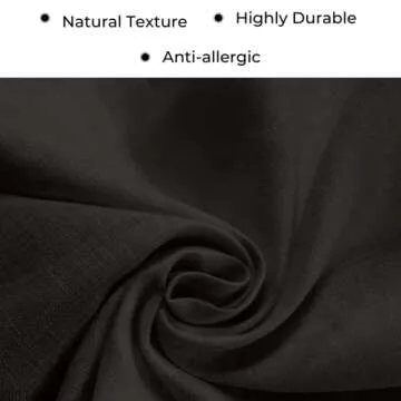 D'Moksha Linen Table Runner 14x72 Inch Black - 100% Pure Linen