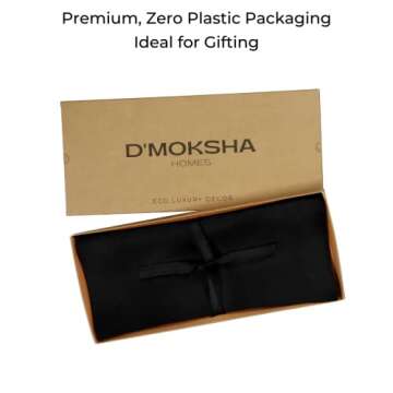 D'Moksha Linen Table Runner 14x72 Inch Black - 100% Pure Linen