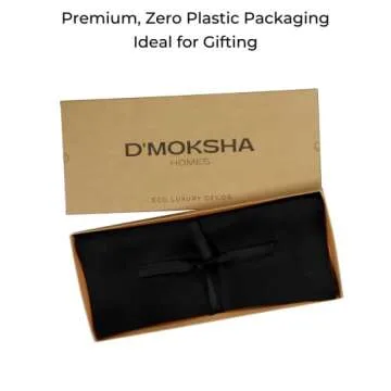 D'Moksha Linen Table Runner 14x72 Inch Black - 100% Pure Linen