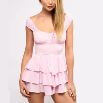 LouVasabuce Women’s Y2K Mini Dress Soft Stylish Summer-Ready