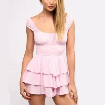 LouVasabuce Women’s Y2K Mini Dress Soft Stylish Summer-Ready