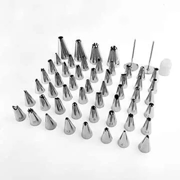 FIVETA Cake Decorating Kit - 52 Tips, Storage Box, Coupler
