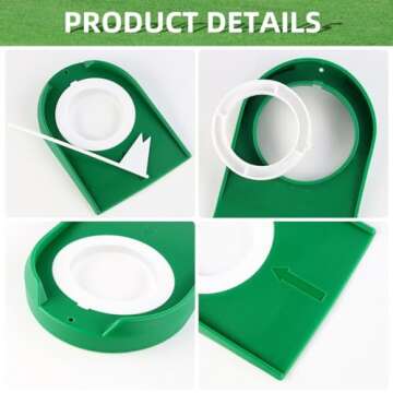 Adjustable Mini Golf Putter Set with 8 Golf Balls, Two Way Golf Putters for Men Women Right/Left Handed, Mini Club Set Golf Gifts for Kids, Teens, Adults