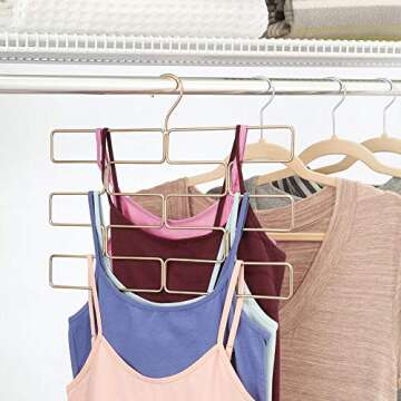 Stylish mDesign Closet Rod Organizer for Scarves and Clothes