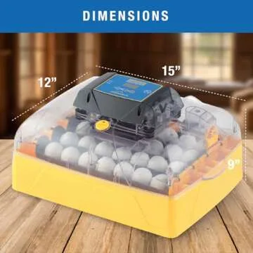 Brinsea Ovation 28 EX Egg Incubator With Automatic Humidity Control and Egg Turning for Hatching 28 Chicken, Duck, Other Bird Eggs, Precision Digital Controls, Temperature Alarms
