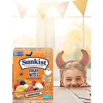 Eva's Gift Universe Halloween Basket Filler Fruit Snacks Mixed Bulk Pack 0.8 oz Individual Single Serve Bags 80 Pouches (1 Pack)