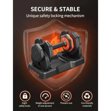 LEEKEY Adjustable Dumbbells 2PCS, Dumbbells with Anti-Slip Handle for Exercise & Fitness Fast Adjust Weight, Innovative Workout Equipment, Dumbbell Set Adjustable Weight