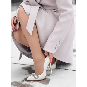 Elegant Coutgo Stiletto Pumps for Women with Rhinestones