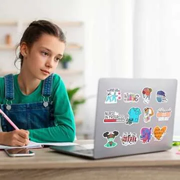 50PCS Nursing Stickers, Medical Stickers Vinyl Nursing Student Stickers Funny Nurse Stickers for Water Bottles Nursing Appreciation Planner Gifts Healthcare Worker Therapy Accessories