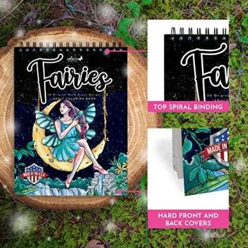 ColorIt Fairies Coloring Book - 50 Unique Designs