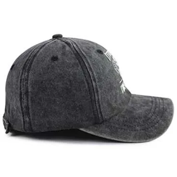 60th Birthday Decorations for Men Women, Funny Vintage 1965 Birthday Gifts for Her, Adjustable Cotton Embroidery 60 Years Party Supplies Baseball Cap for Dad Mom Grandpa Grandma Friend