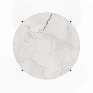 Modern 2-Tier Round Coffee Table by Furinno Besi