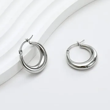 Small Chunky Gold Hoop Earrings for Every Occasion