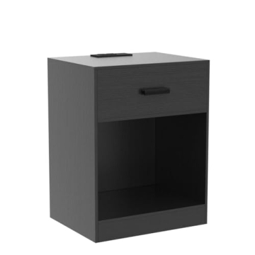 Stylish Quimoo Nightstands with Charging Station Set
